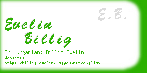 evelin billig business card